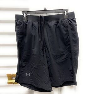 Under Armour Shorts Mens Size Large Color Black Drawstring Waist